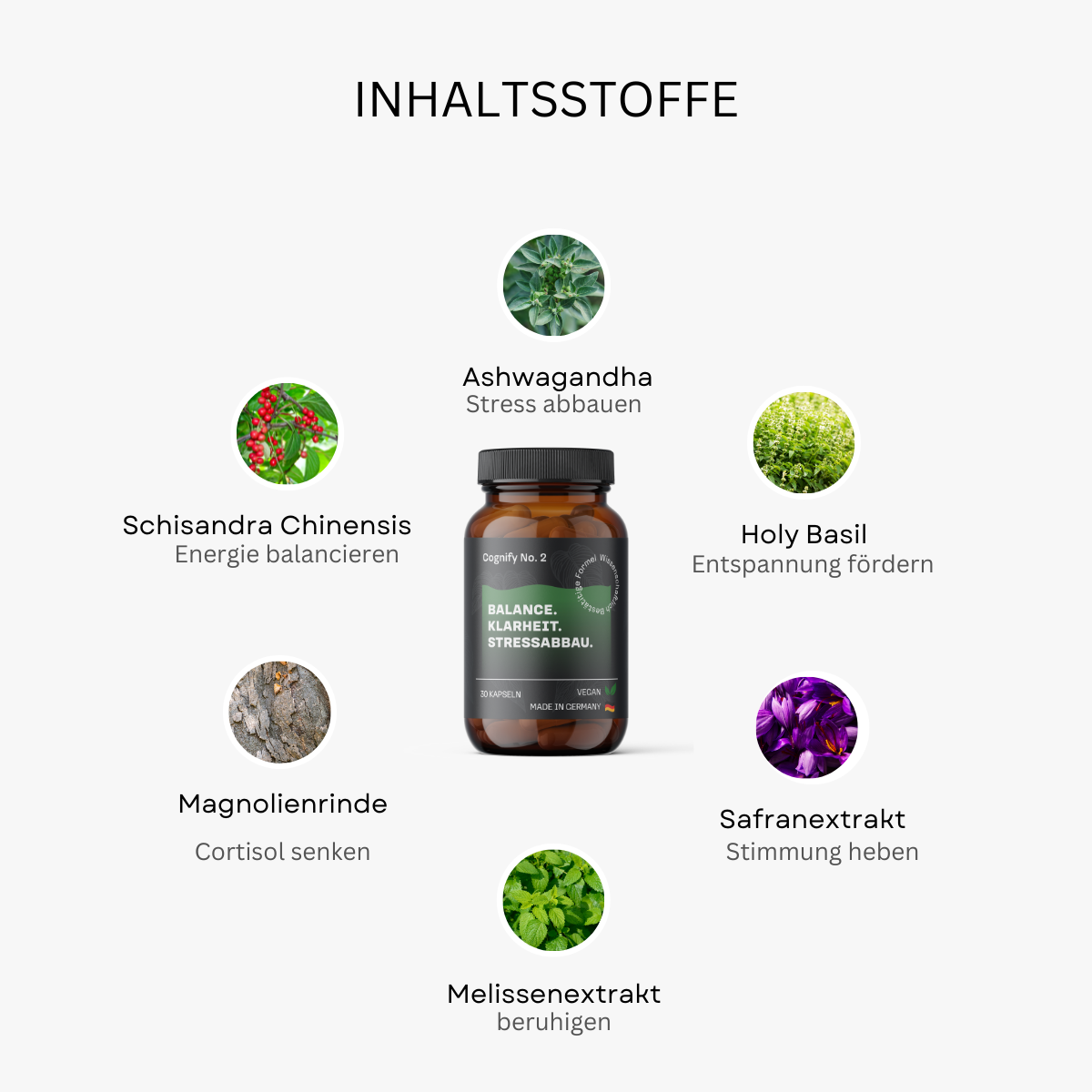 No. 2 | Hochwertige Adaptogene für weniger Stress & Erholung